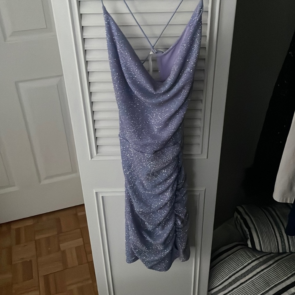 Purple dress short